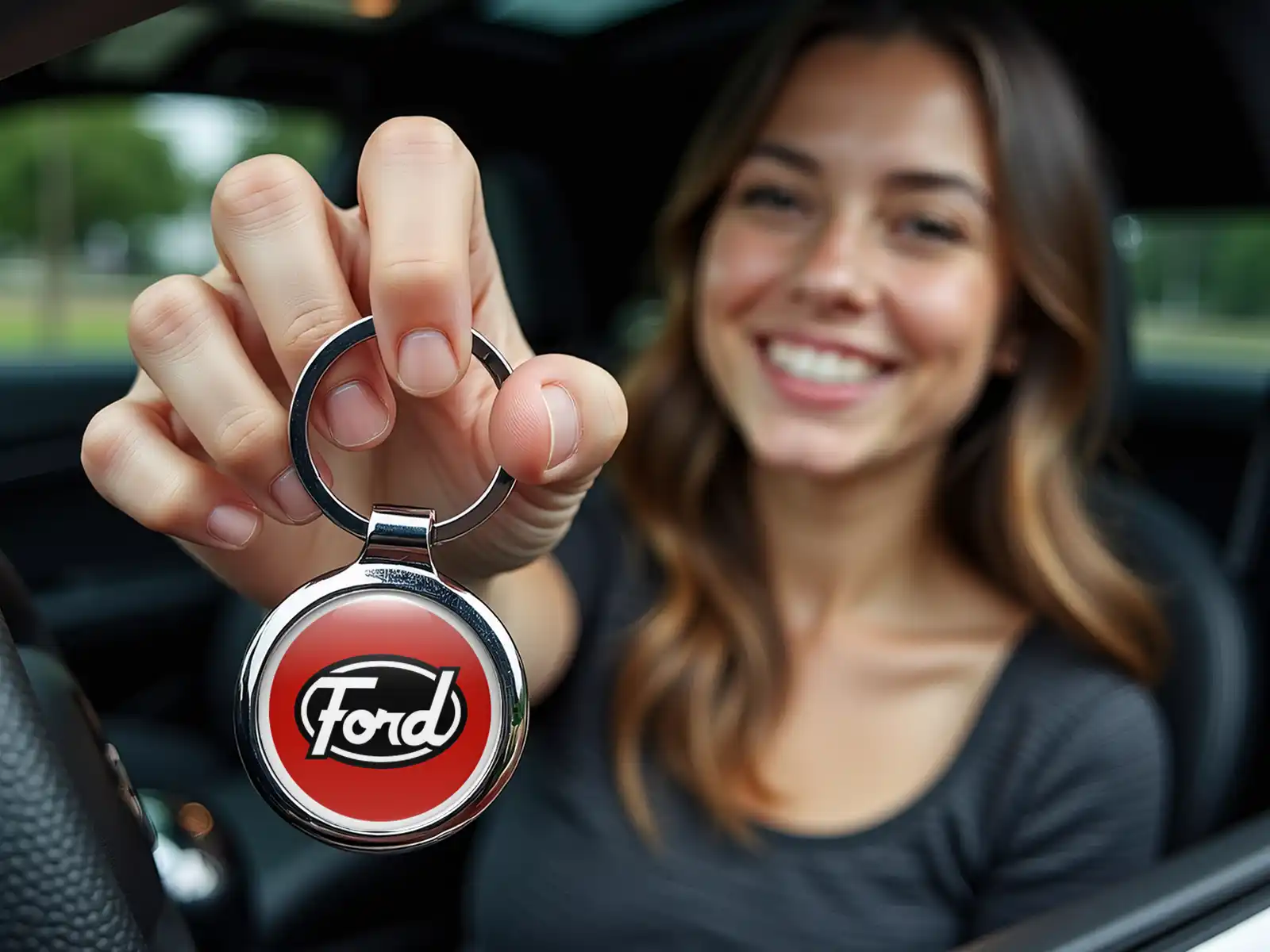 Ford Porte-clés Moto Métal Durable Course